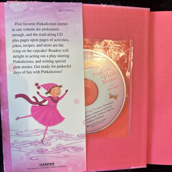 NEVER USED Pinkalicious book w/ cd, games & activities - Picture 2 of 5